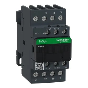 LC1D188M7 | TeSys D contactor – 4P(2 NO + 2 NC) – AC-1 – <= 440 V 32 A - 220 V AC coil - Schneider Electric