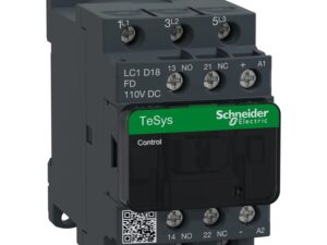 LC1D18FD | TeSys D contactor – 3P(3 NO) – AC-3 – <= 440 V 18 A - 110 V DC coil - Schneider Electric