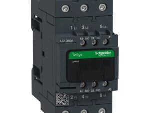 LC1D50AM7 | TeSys D contactor – 3P(3 NO) – AC-3 – <= 440 V 50 A - 220 V AC 50/60 Hz coil - Schneider Electric