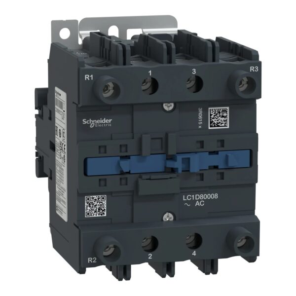 LC1D80008E7_Image_1500x1500.jpg LC1D80008F7 | TeSys D contactor – 4P(2 NO + 2 NC) – AC-1 <= 440 V 125 A 110 V AC 50/60 Hz coil - Schneider Electric