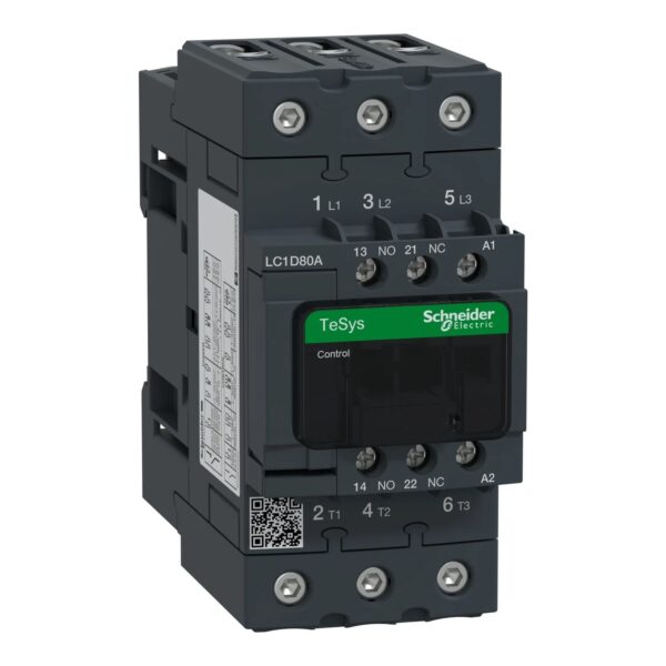 LC1D80AF7 | TeSys D contactor 3P 66A AC-3 up to 440V coil 110V AC 50/60Hz – Schneider Electric