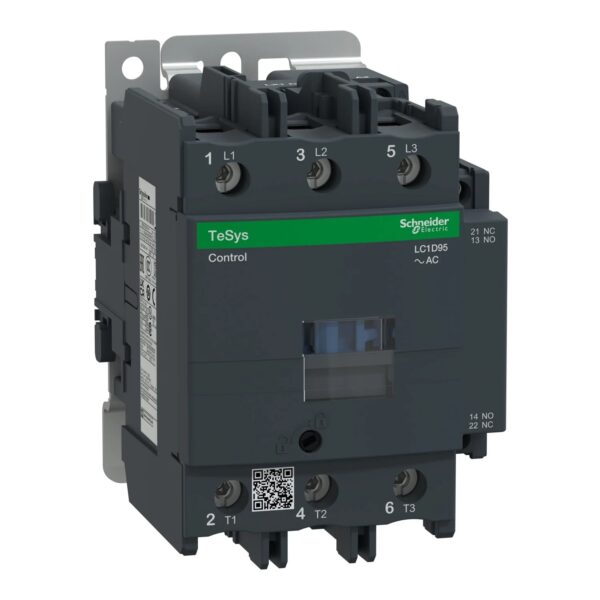 LC1D95P7_Image_1500x1500.jpg LC1D95F7 | TeSys D contactor – 3P(3 NO) – AC-3 – <= 440 V 95 A - 110 V AC 50/60 Hz coil - Schneider Electric
