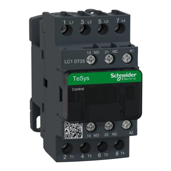 LC1DT25F7_Image_1500x1500.jpg LC1DT25F7 | TeSys D contactor – 4P(4 NO) – AC-1 – <= 440 V 25 A - 110 V AC 50/60 Hz coil - Schneider Electric