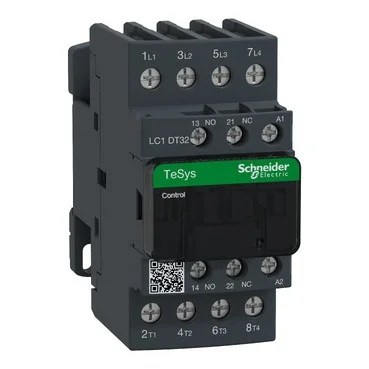LC1DT32P7_Image_web.jpg LC1DT32P7 | TeSys D contactor – 4P(4 NO) – AC-1 – <= 440 V 32 A - 230 V AC 50/60 Hz coil - Schneider Electric