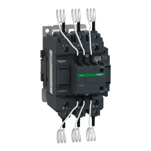LC1DWK12M7_Image_1500x1500.jpg LC1DWK12M7 | Capacitor contactor, TeSys D, 63 kVAR at 400 V/50 Hz, coil 220 V AC 50/60 Hz – Schneider Electric