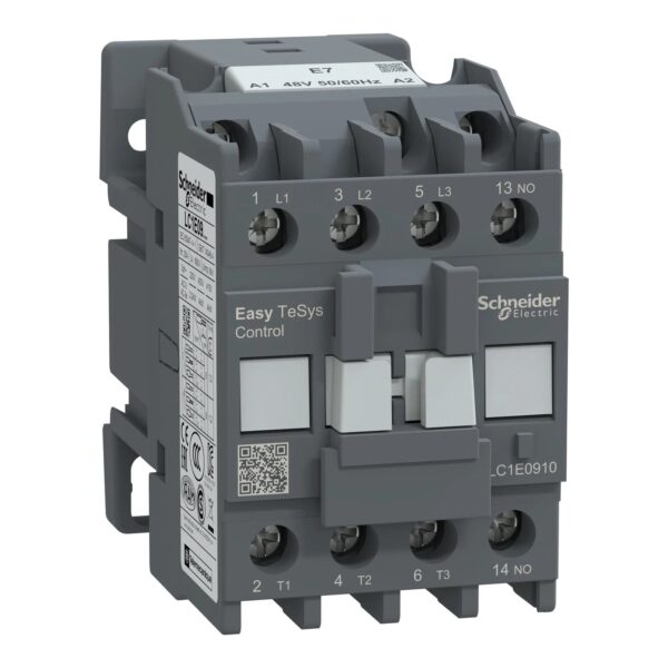 LC1E0910E7_Image_1500x1500.jpg LC1E0910E7 | Easy TeSys contactor 3P(3 NO) – AC-3 – <= 440 V 9A - 48 V AC coil - Schneider Electric