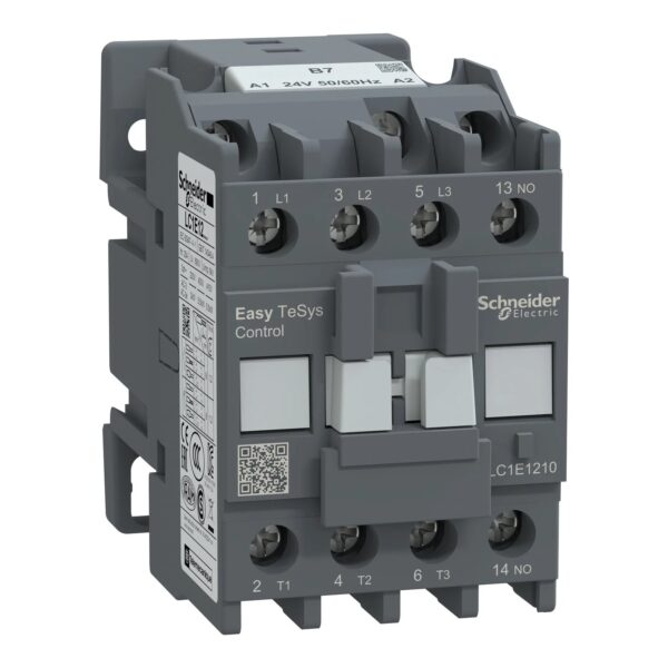 LC1E1210B7_Image_1500x1500.jpg LC1E1210B7 | Easy TeSys contactor 3P(3 NO) – AC-3 – <= 440 V 12A - 24 V AC coil - Schneider Electric