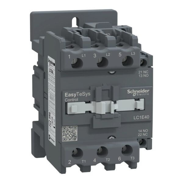 LC1E40U5_Image_1500x1500.jpg LC1E40U5 | Easy TeSys contactor 3P(3 NO) – AC-3 – <= 440 V 40A - 240 V AC coil - Schneider Electric
