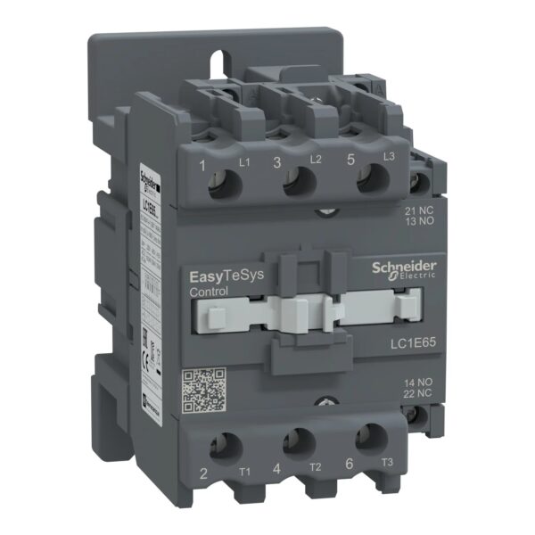 LC1E65F7_Image_1500x1500.jpg LC1E65F7 | Easy TeSys contactor 3P(3 NO) – AC-3 – <= 440 V 65A - 110 V AC coil - Schneider Electric
