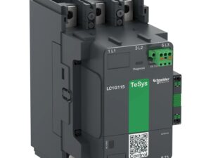 LC1G115KUEN | High power contactor, TeSys Giga, 3 pole (3NO), AC-3 <=440V 115A, standard version, 100…250V wide band AC/DC coil - Schneider Electric