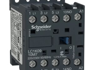 LC1K0910N7 | TeSys K contactor – 3P – AC-3 <= 440 V 9 A - 1 NO aux. - 400...415 V AC coil - Schneider Electric