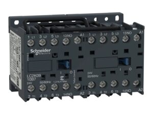 LC2K0910B7 | TeSys K reversing contactor – 3P – AC-3 <= 440 V 9 A - 1 NO - 24 V AC coil - Schneider Electric