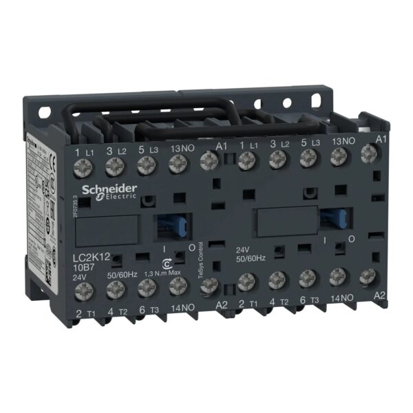 LC2K1210B7_Image_1500x1500.jpg LC2K1210E7 | TeSys K reversing contactor – 3P – AC-3 <= 440 V 12 A - 1 NO - 48 V AC coil - Schneider Electric