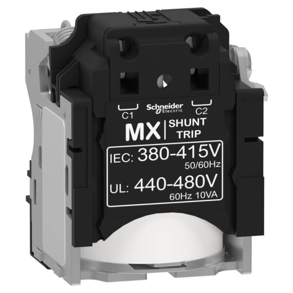 LV429388_Image_1500x1500.jpg LV429388 | MX shunt trip release, Compact NSX, PowerPact Multistandard, EasyPact CVS, rated voltage 380 to 415 VAC 50/60 Hz, 440 to 480 VAC 60 Hz – Schneider Electric