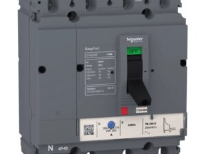 LV516343 | circuit breaker EasyPact CVS160F, 36 kA at 415 VAC, 160 A rating thermal magnetic TM-D trip unit, 4P 3d – Schneider Electric