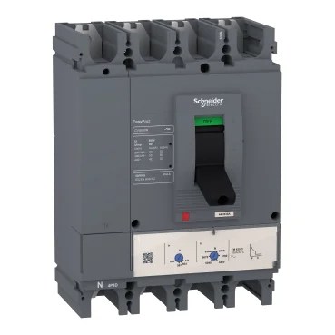 LV540319 | circuit breaker EasyPact CVS400N, 50 kA at 415 VAC, 400 A rating thermal magnetic TM-D trip unit, 4P 3d – Schneider Electric