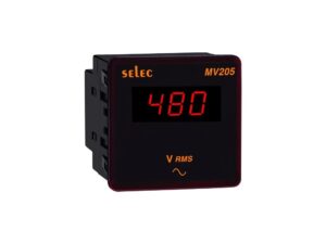 MV205 | LED Voltmeter, 72x72mm – Selec