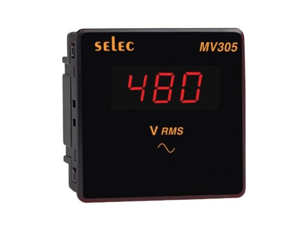 MV305 | LED Voltmeter, 96x96mm – Selec