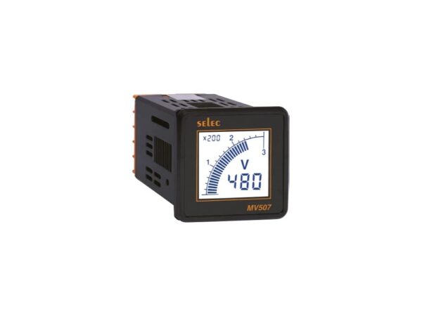 MV507 | LCD Voltmeter, 48x48mm – Selec