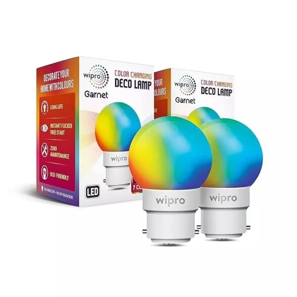 N10000.jpg Wipro Deco 0.5 W LED Bulb Multicolor 6500K | Decorative LED Bulb for Home & Office Decoration – Pack of 1 |MODEL N10000