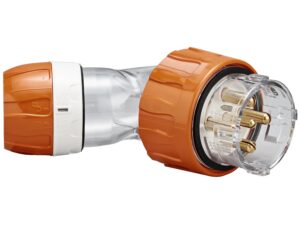 56PA550-EO | Clipsal – 56 Series, Plugs and Extension Sockets, Angle Plugs – IP66, 500V 50A – 5 Round Pins – Schneider Electric