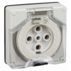 56SO540LE-GY | Clipsal – 56 Series, Socket Outlet Surface 5 PIN Round 40A Less Enclosure – Schneider Electric