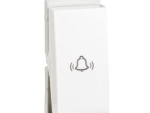 P1005 | Bell press switch, Livia, 10A, 1 module, IP2X, white – Schneider Electric