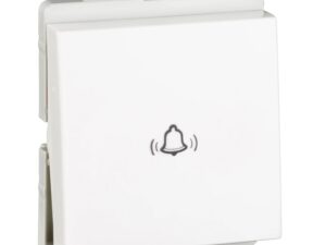 P1025 | Bell press switch, Livia, 10A, 2 module, IP2X, white – Schneider Electric