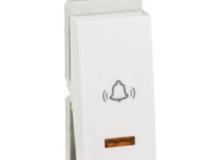 P1085 | Bell press switch, Livia, 10A, 1 module, with indicator, IP2X, white – Schneider Electric