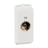 P4500 | TV socket, Livia, coaxial, clip-in, 1 module, white – Schneider Electric