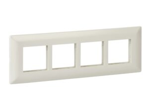P0708 | Cover frame, Livia, 8 grid, 8 module linear, white – Schneider Electric