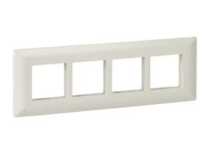 P0708_N | Cover frame, Livia, 8 grid, 8 modules, linear, white – Schneider Electric