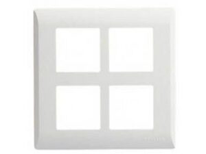 P0709 | Cover frame, Livia, 8 grid, 8 module square, white – Schneider Electric