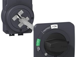 EZAROTE | extended rotary handle, EasyPact EZC100, EasyPact CVS100BS, black handle, black front plate – Schneider Electric
