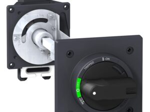 EZEROTE | Rotary handle – for EZC250, EZCV250 – black hdl black front plate – extended mtg – Schneider Electric