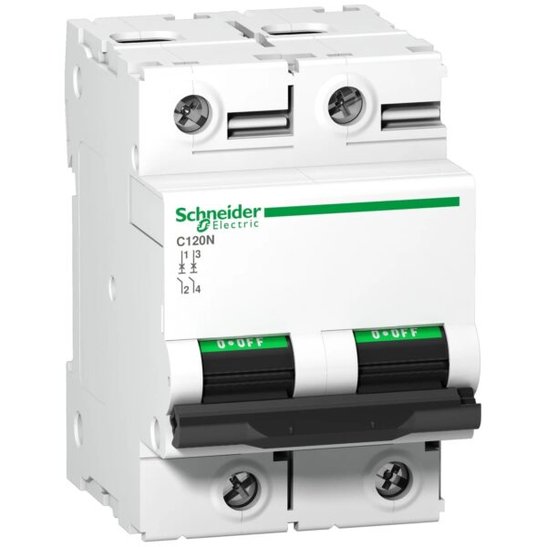 PB107917_1500x1500.jpg A9N18363 | C120N – circuit breaker – 2P – 125A – C curve – Schneider Electric
