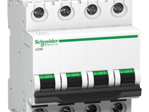 A9N4P25C | miniature circuit breaker – xC60 – 4 poles – 25 A – C curve – Schneider Electric