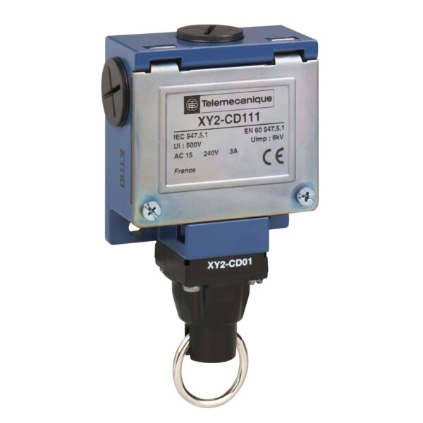 PF110915_1500x1500.jpg XY2CD111 | Simple rope pull switch, Telemecanique Emergency stop rope pull switches XY2C, cable 240 VAC 10 A XY2Cd – Telemecanique Sensors