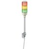 XVGB3S | Tower Light – RAG – 24V – LED Based – W. Buzzer – Tube mounting with “L” bracket – Schneider Electric