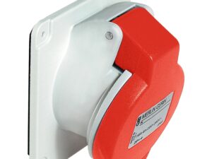 PKF32F435 | PratiKa socket – screw – angled – 32A – 3P + N + E – 380…415 V AC – panel – Schneider Electric