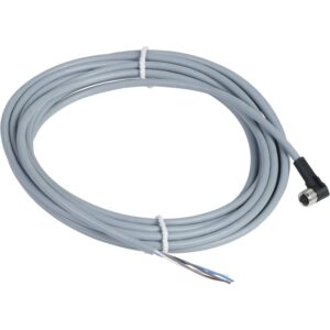XZCPV1041L5 | Pre wired connectors XZ, elbowed female, M8, 4 pins, cable PVC 5 m – Telemecanique Sensors