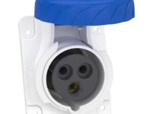PKF16F723 | PratiKa socket – screw – angled – 16A – 2P + E – 200…250 V AC – panel – Schneider Electric