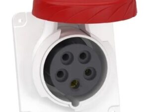 PKF16F735 | PratiKa socket – screw – angled – 16A – 3P + N + E – 380…415 V AC – panel – Schneider Electric