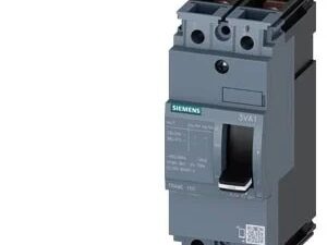 3VA1125-3ED22-0AA0 | MCCB 25 A, 2 Pole, 25 kA, Fixed O/L & Fixed S/C Settings, Thermal Magnetic Trip Unit (FTFM) – Siemens