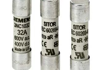 3NC1025 | SITOR cylindrical fuse link, 10 x 38 mm, 25 A, aR, Un AC: 600 V, Un DC: 700 V, DC according to UL – Siemens