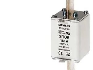 3NE12240 | SITOR fuse link, with blade contacts, NH1, In: 160 A, AC: 690 V, DC: 250 V, front indicator – Siemens