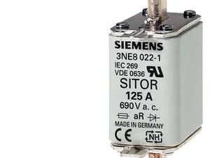 3NE80151 | SITOR fuse link, with blade contacts, NH00, In: 25 A, AC: 690 V, DC: 440 V, front indicator – Siemens