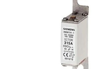 3NE87221 | SITOR fuse link, with Bolt-on links, NH000, In: 125 A, AC: 690 V, DC: 440 V, front indicator – Siemens