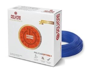 0.75Sqmm, Blue | Polycab Optima+ | LF FR PVC Insulated Copper Cable 90Mtrs