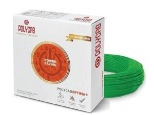 0.75Sqmm, Green | Polycab Optima+ | LF FR PVC Insulated Copper Cable 90Mtrs